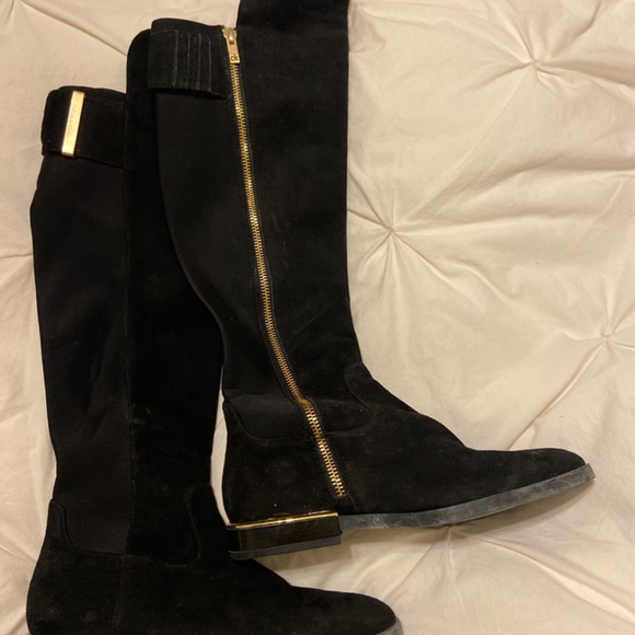 Calvin Klein Leather And fabric Boots - Picture 2 of 4